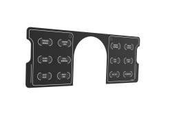 Turtle Beach VelocityOne Flight Status Indicator Panel (SIP), Default Layout