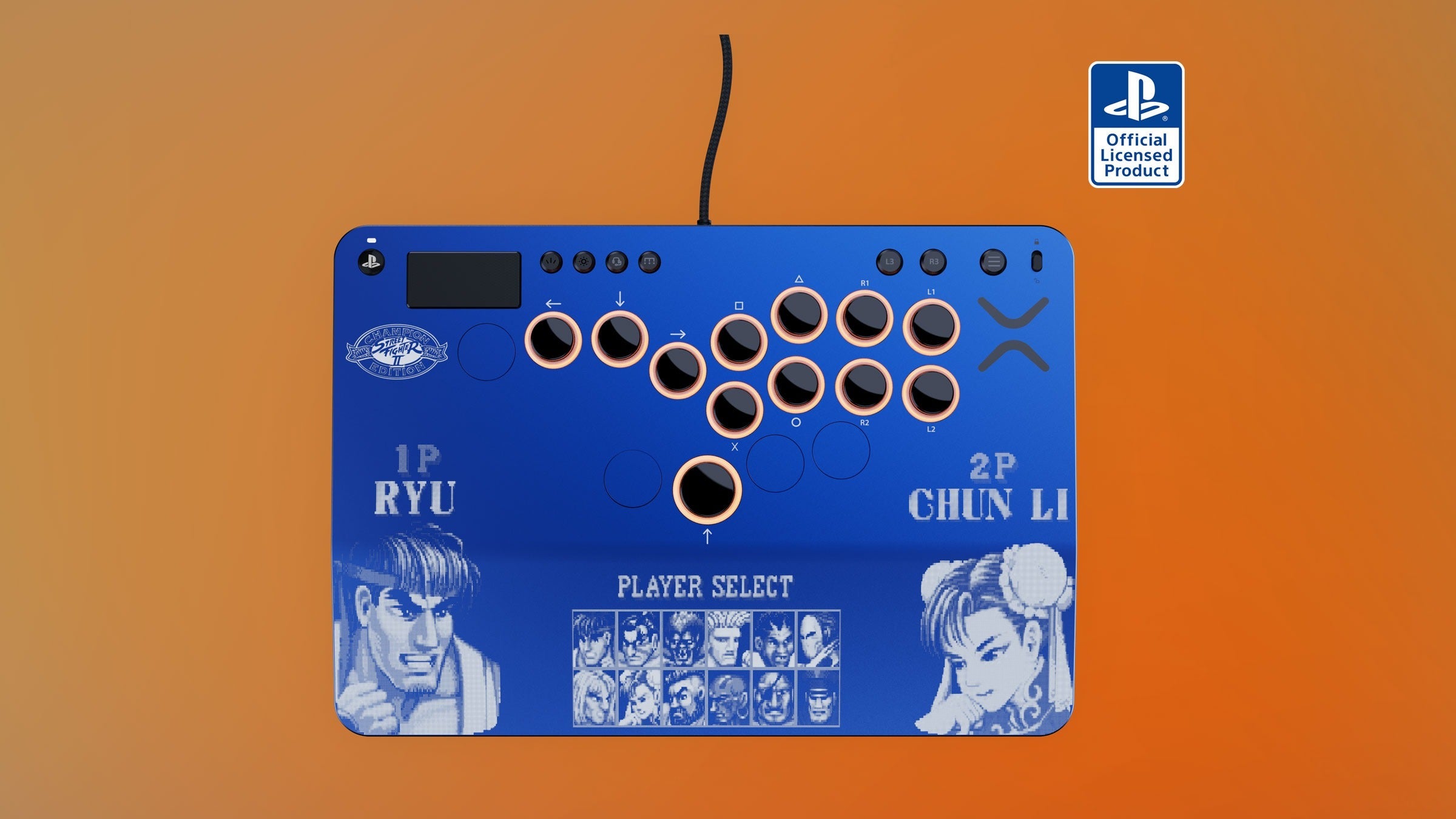 Turtle Beach Victrix Pro KO Leverless Fight Stick | Street Fighter II: Champion Edition
