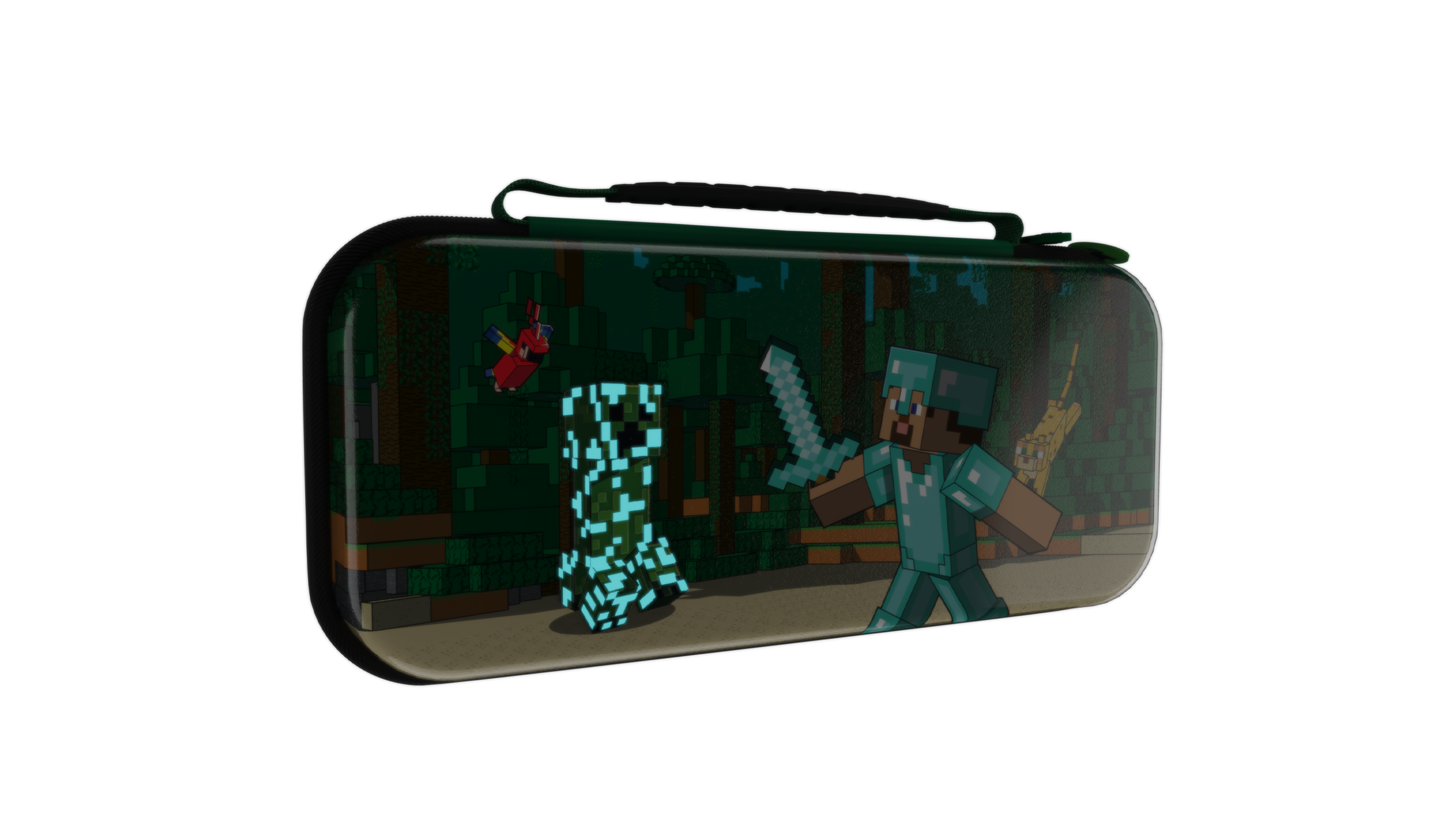 Turtle Beach PDP REALMz Travel Case Plus: Minecraft Forest Battle | Nintendo Switch - Image 5