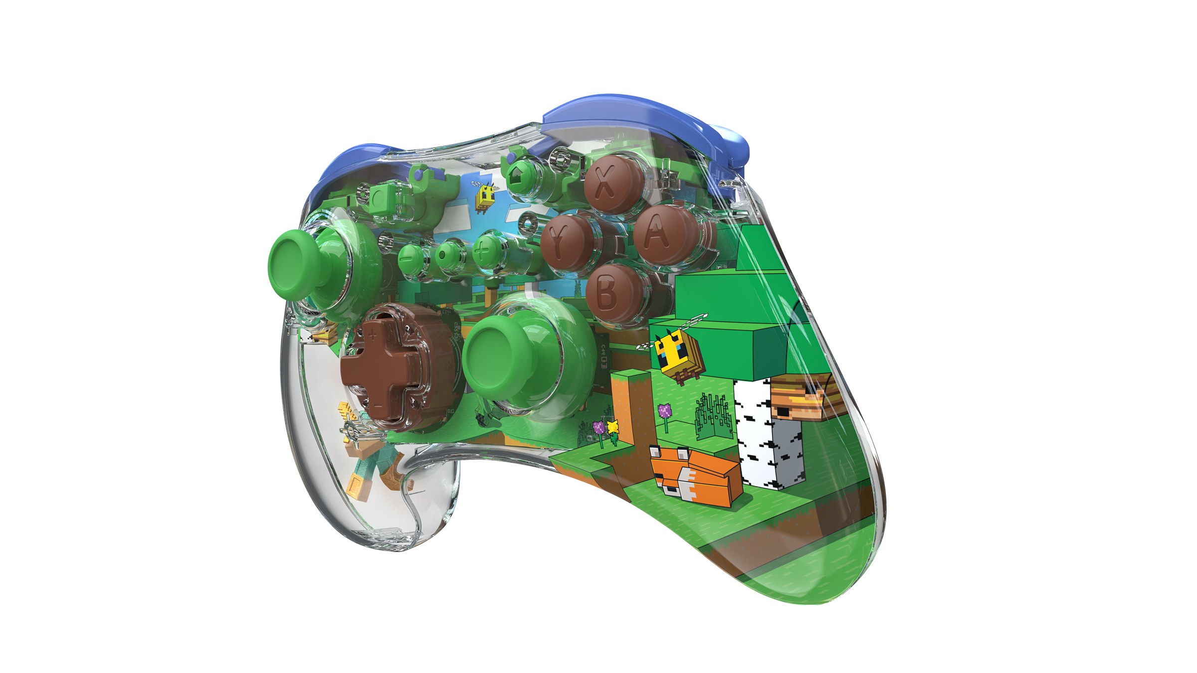 Turtle Beach PDP REALMz Wireless Gaming Controller: Minecraft Forest Biome + Travel Case Plus Minecraft Forest Battle for Nintendo Switch Bundle - Image 4