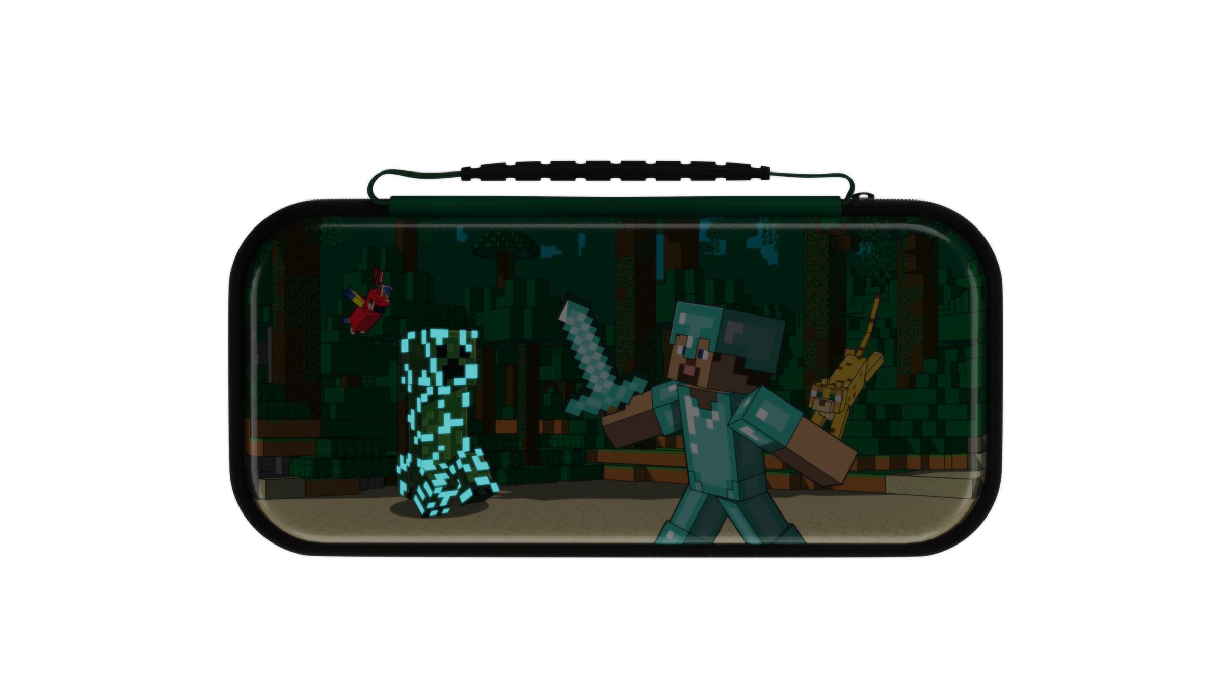 Turtle Beach PDP REALMz Travel Case Plus: Minecraft Forest Battle | Nintendo Switch - Image 4