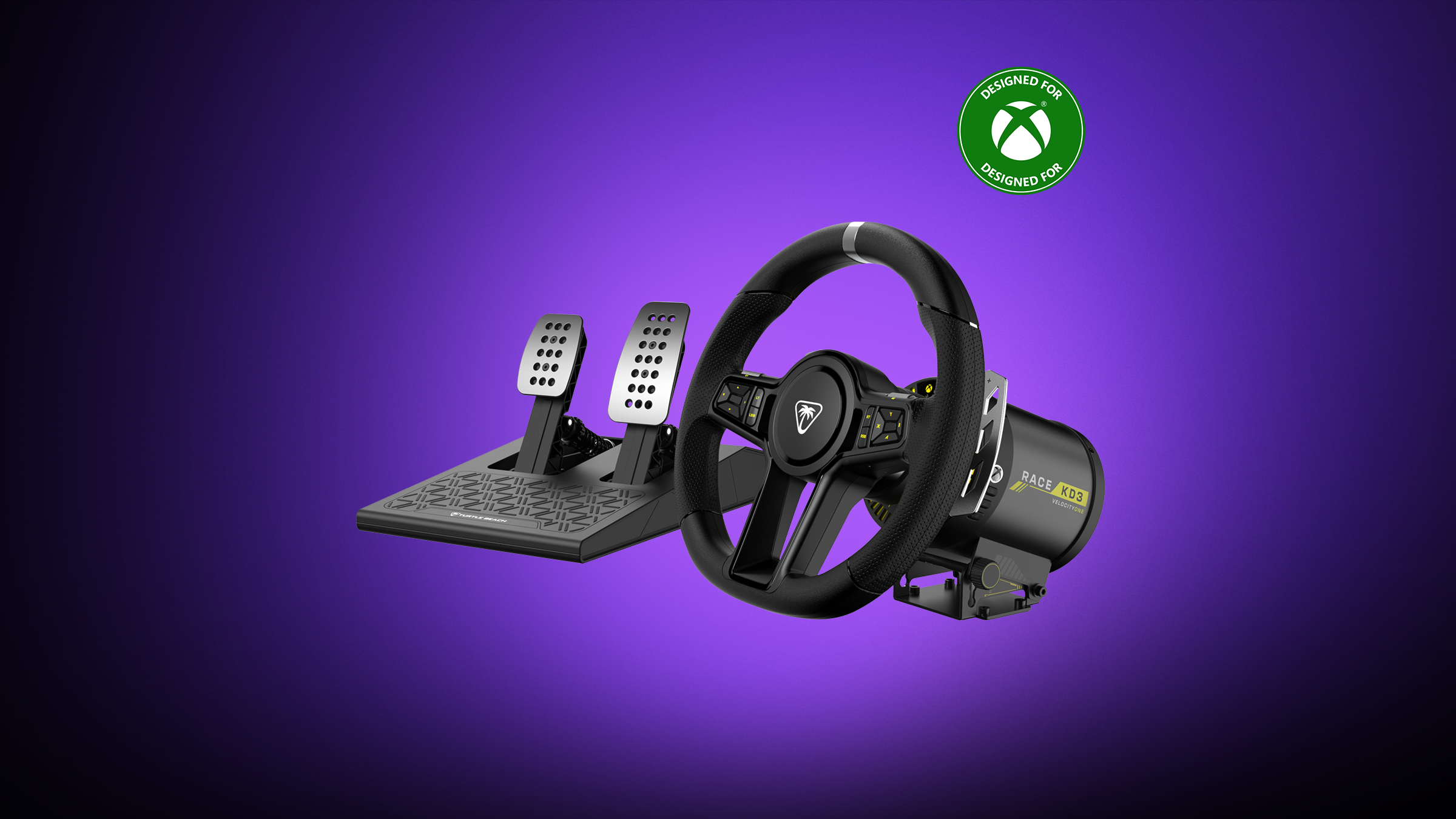 Turtle Beach VelocityOne Race KD3 Racing Wheel & Pedals + VelocityOne F | RX Formula Wheel + VelocityOne Multi | Shift Bundle - Image 3